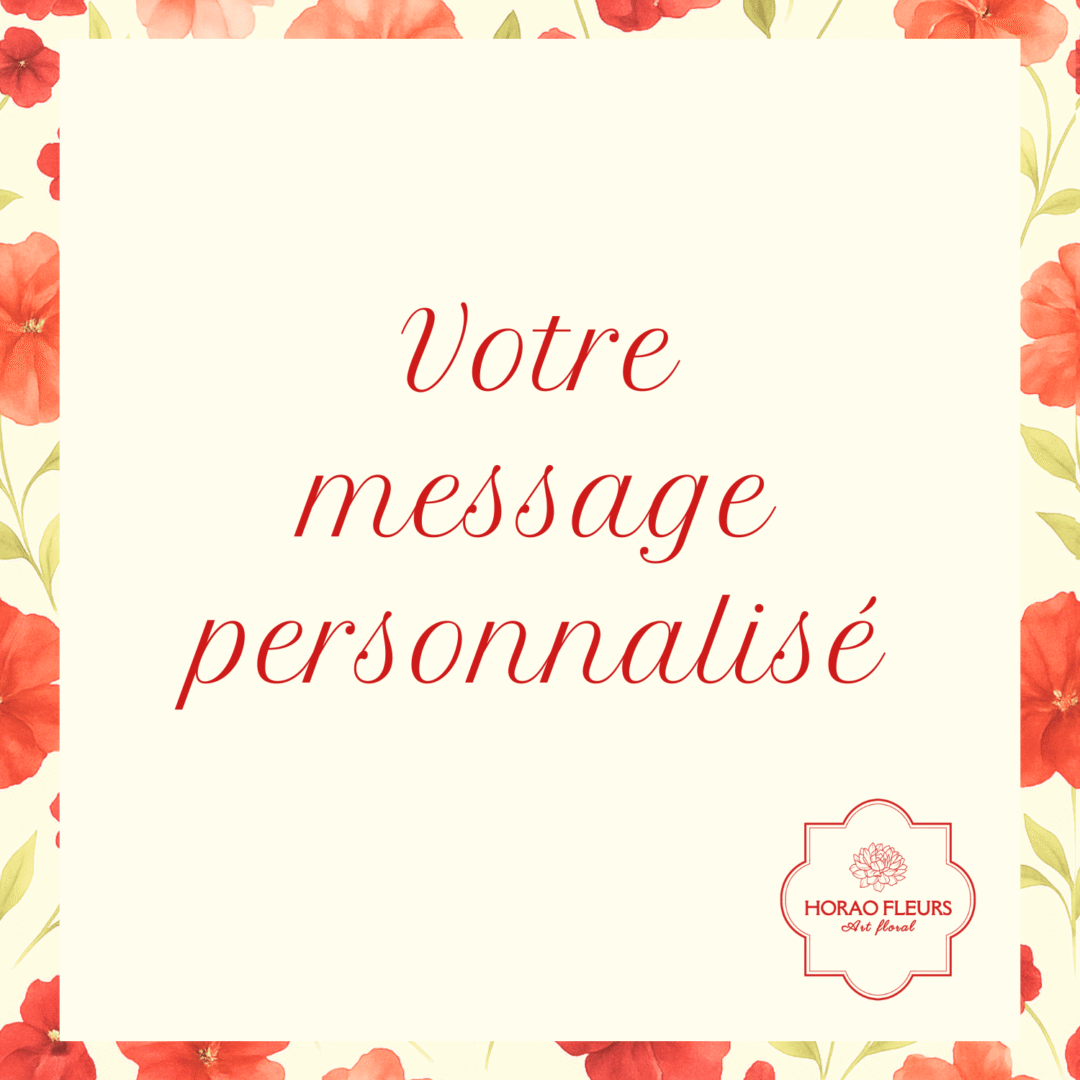 Carte message fleurie