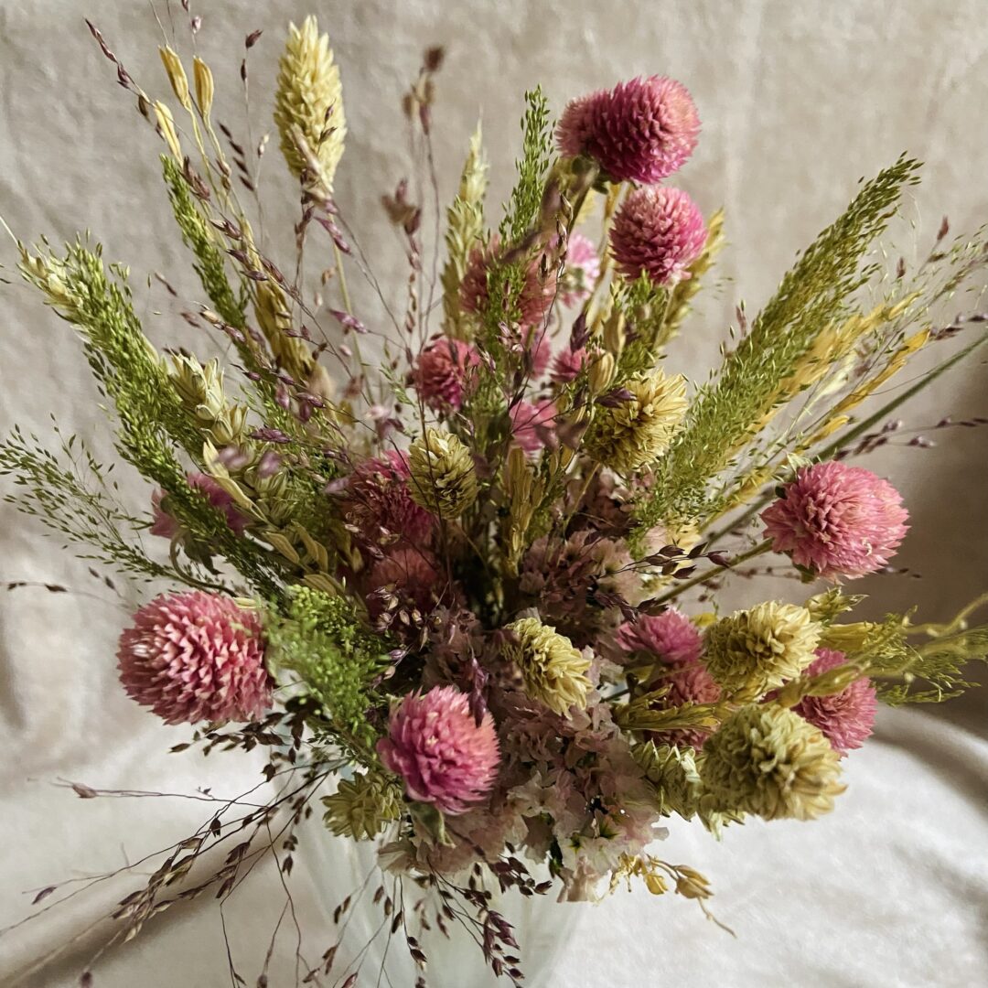 Bouquet rose et vert