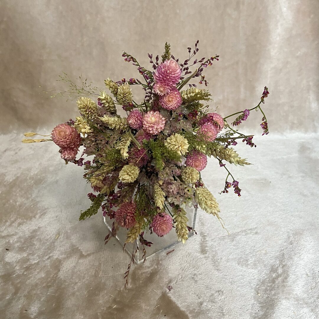 Bouquet rose et vert