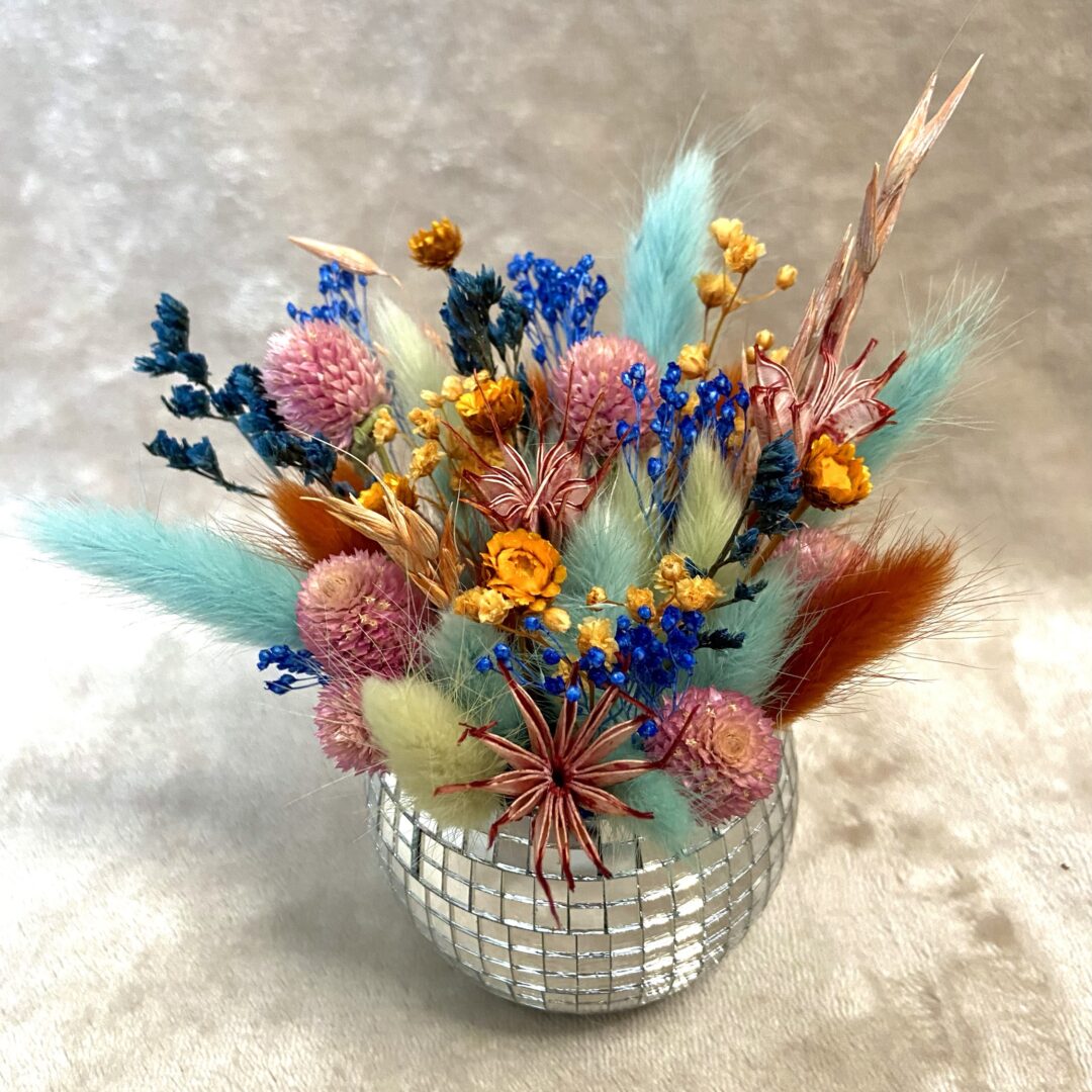 Boule disco fleurie Flamme éternelle II