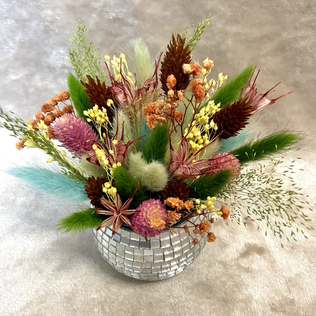 Boule disco fleurie Marées Nacrées II