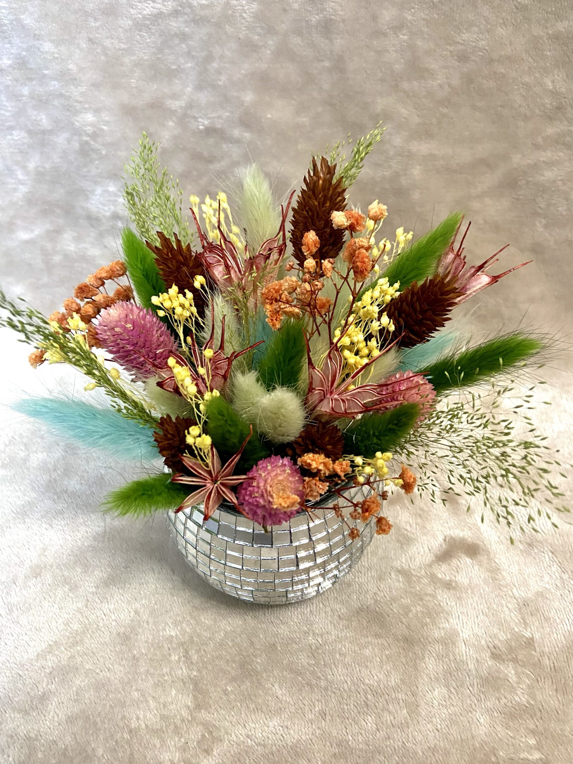 Boule disco fleurie Marées Nacrées II