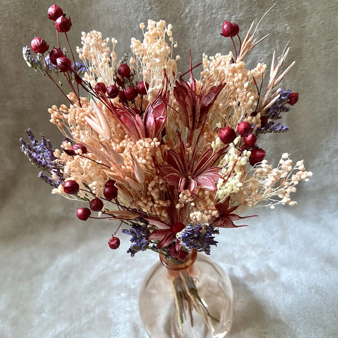 Ensemble vase Cerise et baies