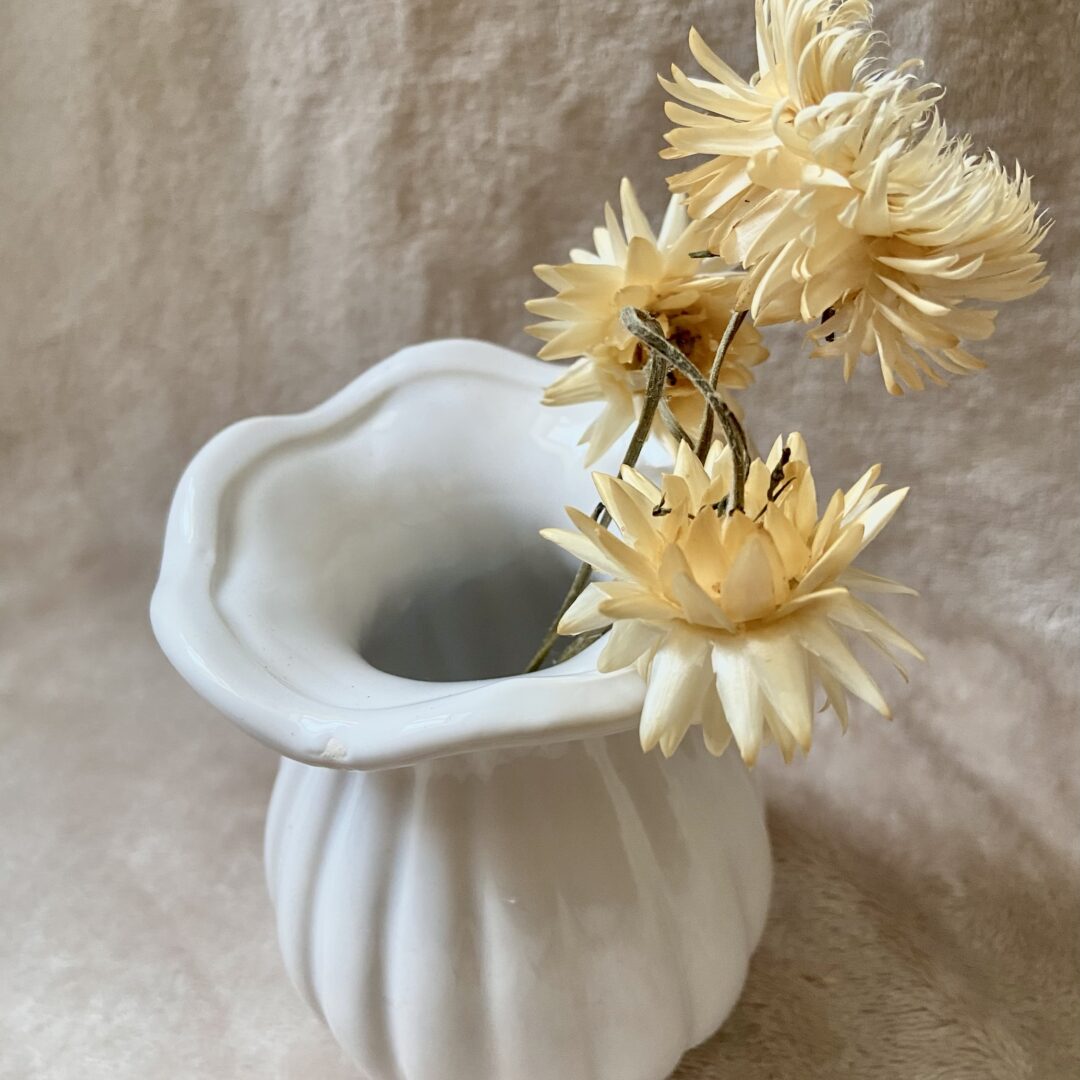 Vase Nymphéa Blanc Neige