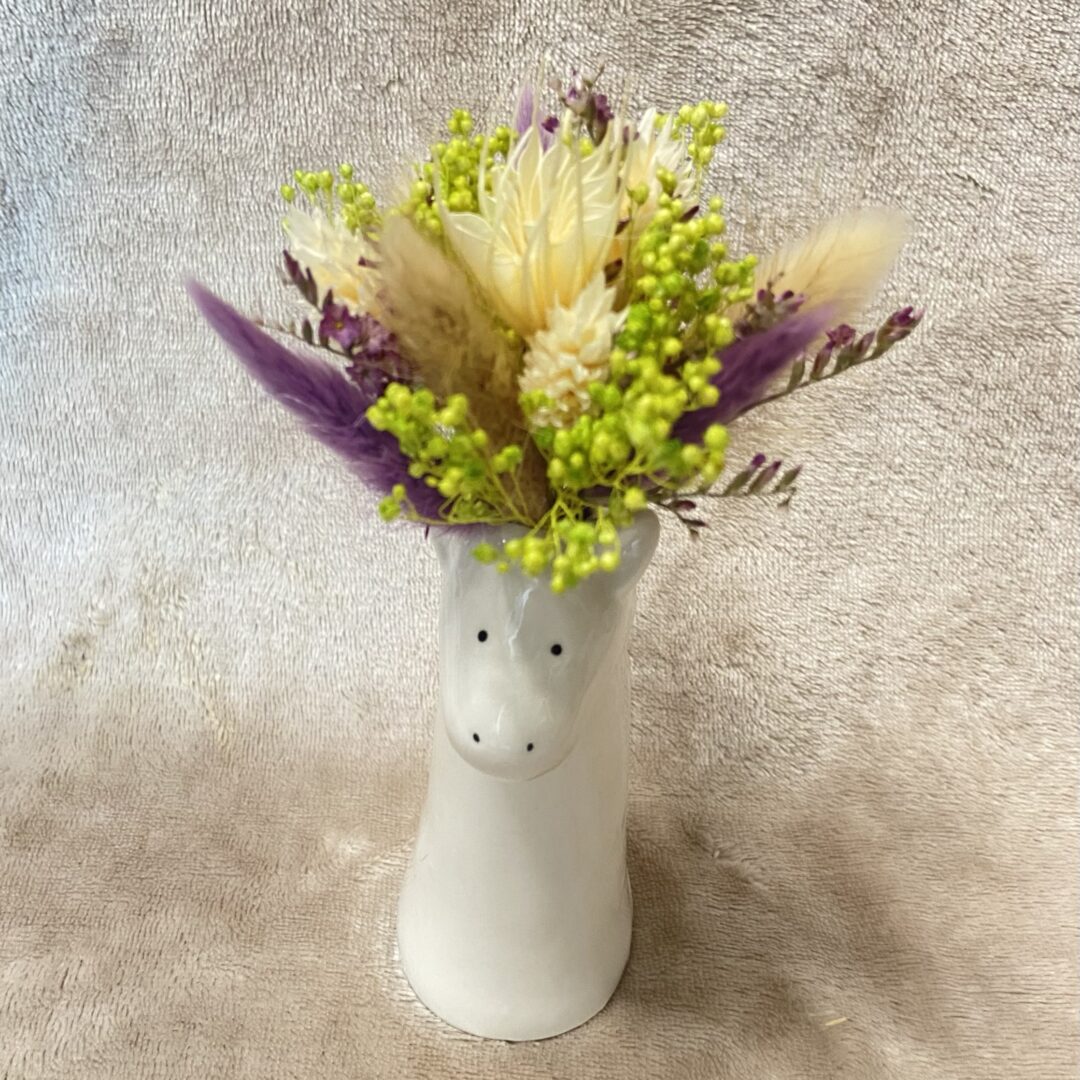 Figurine fleurie Songe Parme